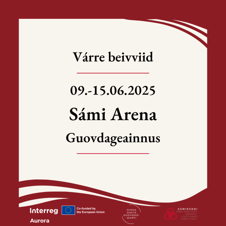 welcome to “Sámi Arena” in Kautokeino 9.-15. June 2025.