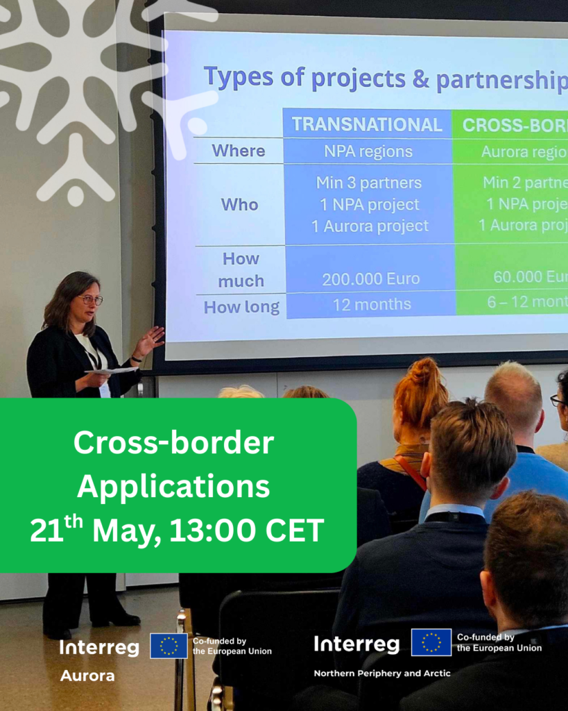 Interreg Arctic Cooperation, Interreg Aurora cross-border cluster call - webinar 21 May 2025