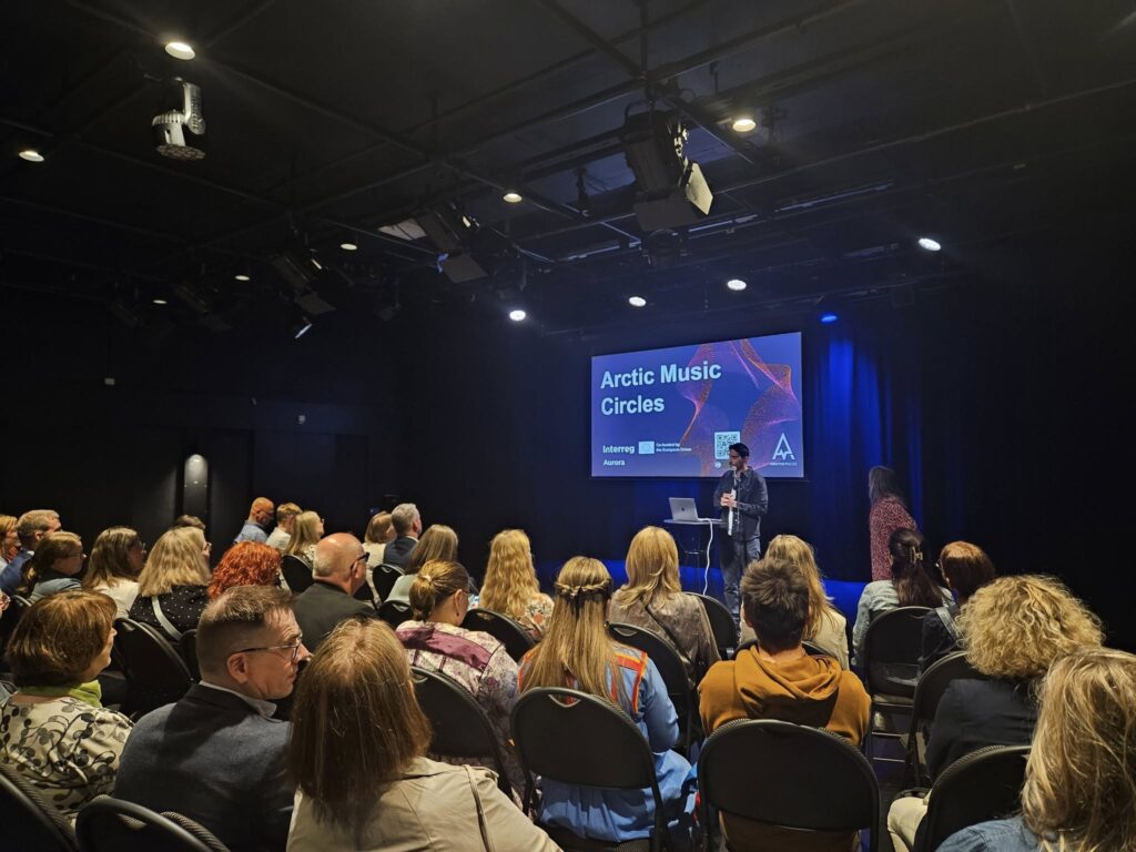 Daniel Morcillo, project manager at Norrbottensmusiken, Arctic Music Circles Stina Berglund, project coordinator at Norrlandsoperan, Arctic Music Circle