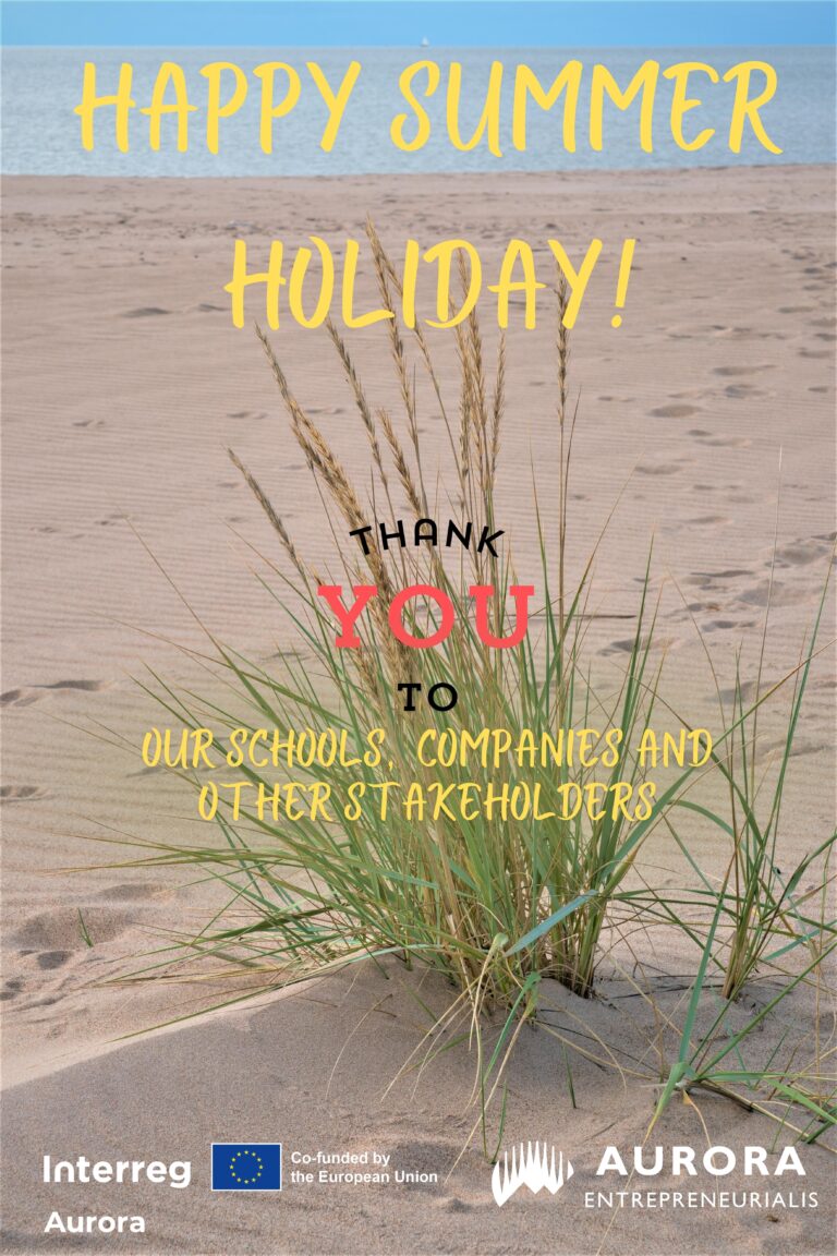 Summer greetings from the Aurora Entrepreneurialis project