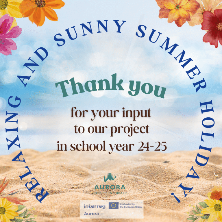 Summer greetings from the Aurora Entrepreneurialis project