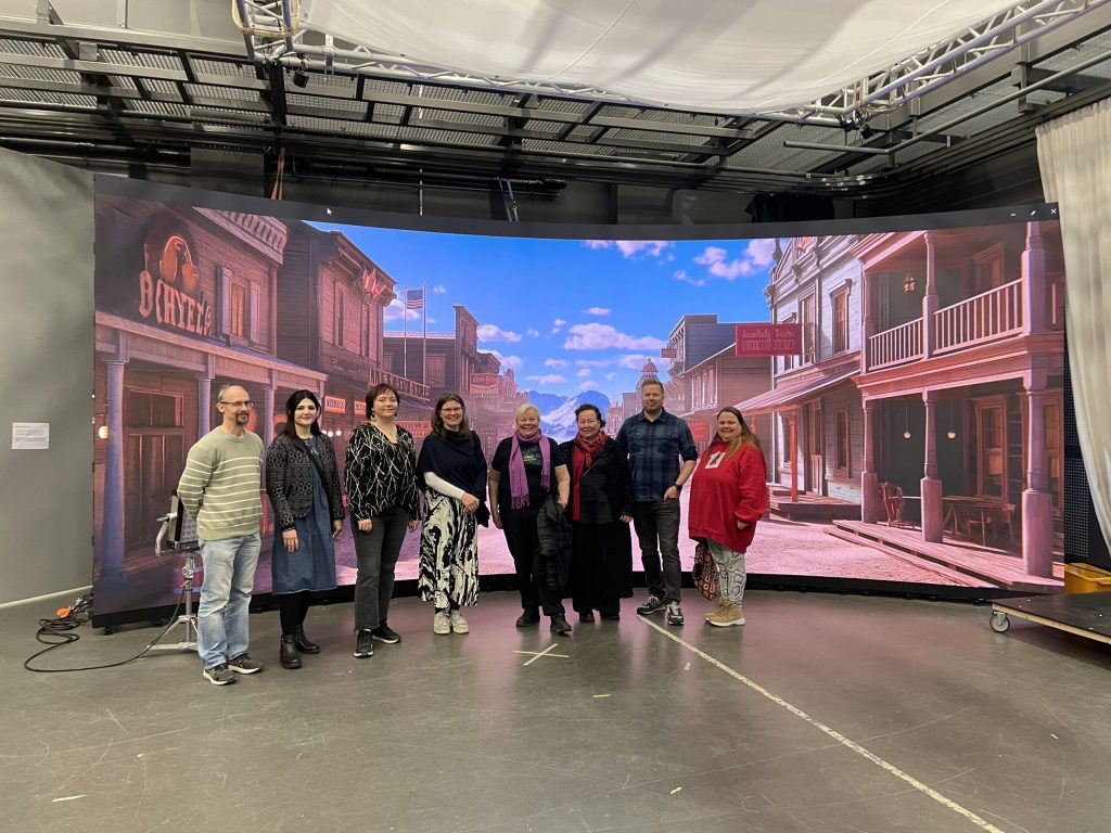 In April 2026 the Interreg Aurora funded project Indigenous Digital Storytelling with New Media was delighted to welcome a delegation from the International Sámi Film Institute at the University of Lapland in Rovaniemi.