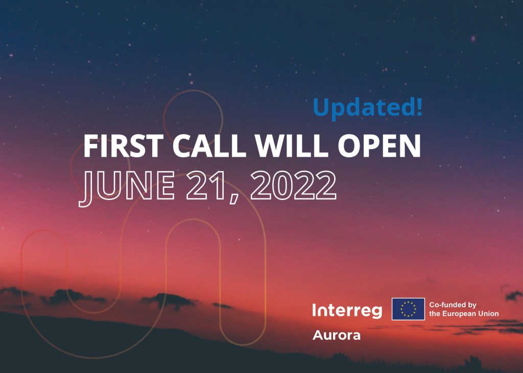 Interreg Auroras First Call for project proposals will open June 21, 2022