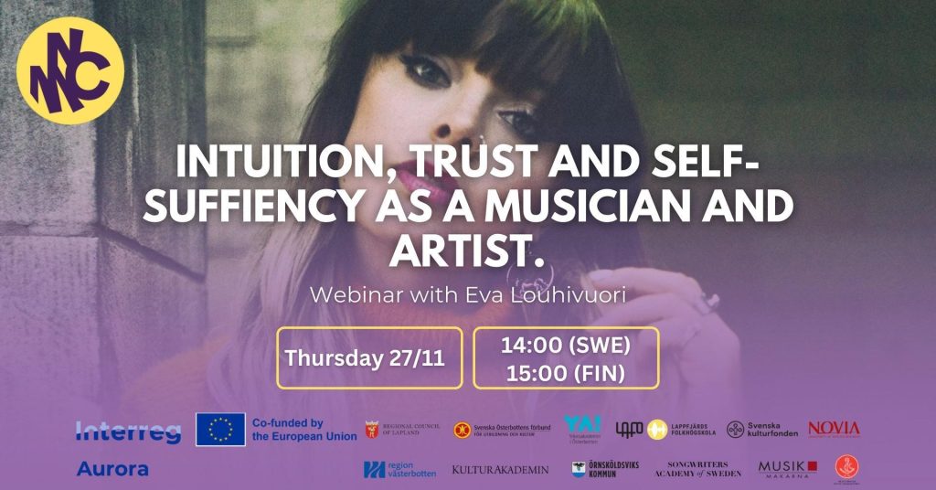 Intuition, trust and self-sufficiency as a musician and artist webinar Nordic Music Creators
