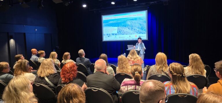 Project Spotlight: Indigenous Digital Storytelling with New Media Presented at Interreg Aurora Steering Committees meeting in Umeå June 2025