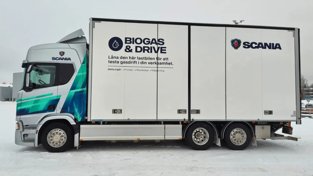 Biogas truck